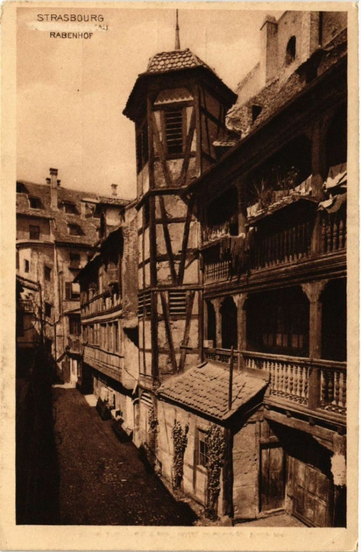 Carte postale ancienne Strasbourg - Rabenhof à Strasbourg