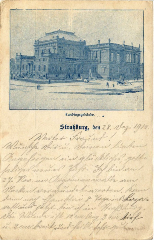 Carte postale ancienne Strassburg