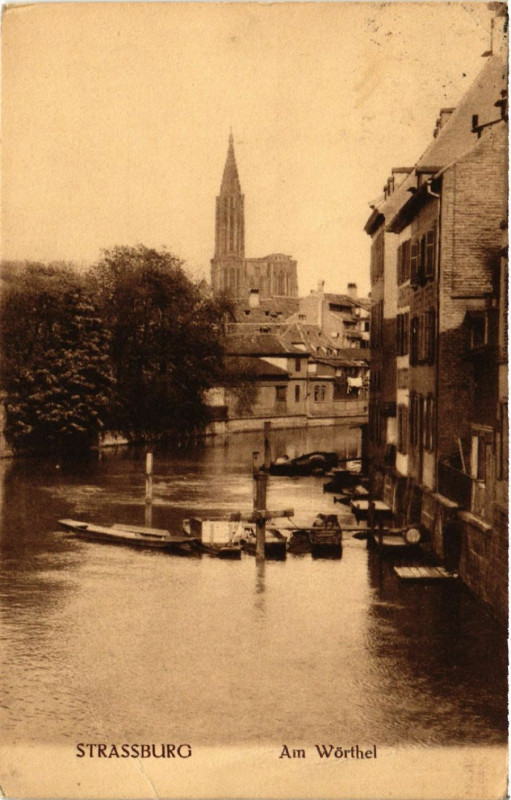 Carte postale ancienne Strassburg - Am WORTHel