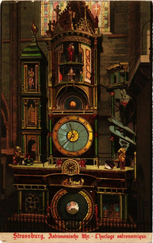 Carte postale ancienne Strassburg - Astronomische Uhr