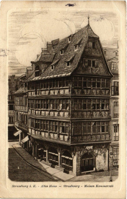 Carte postale ancienne Strassburg - Altes Haus