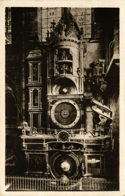 Carte postale ancienne Strasbourg - Horloge astronomique à Strasbourg