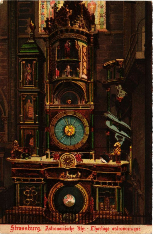Carte postale ancienne Strassburg - Astnomische Uhr
