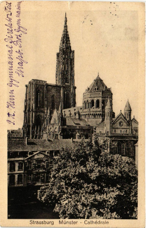 Carte postale ancienne Strassburg Munster - Cathedrale