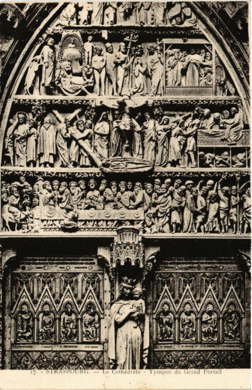 Carte postale ancienne Strasbourg - La Cathedrale à Strasbourg