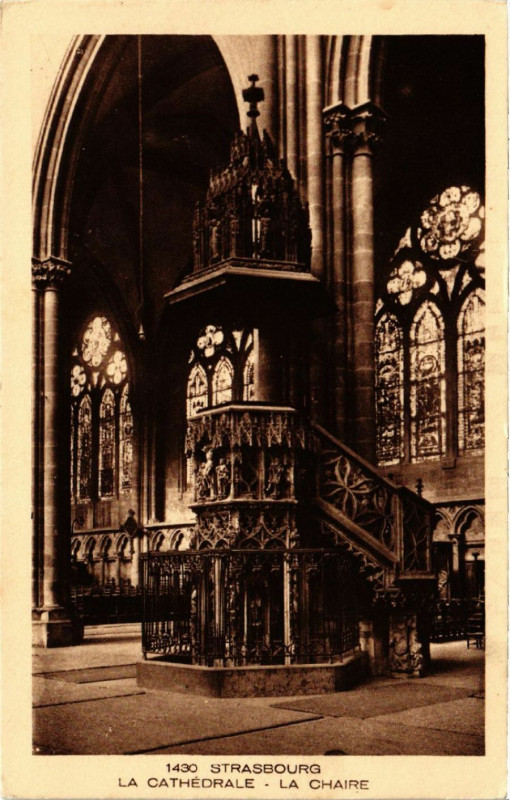 Carte postale ancienne Strasbourg - La Cathedrale à Strasbourg