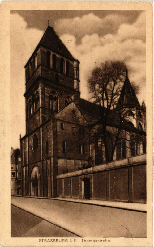 Carte postale ancienne Strassburg - Thomaskirche