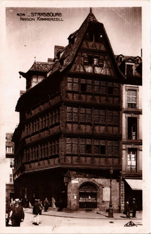 Carte postale ancienne Strasbourg - Maison KammerZELL à Strasbourg