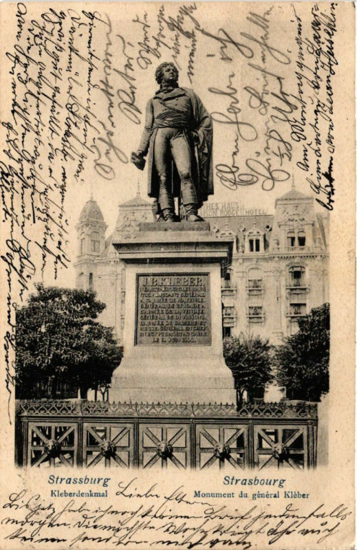Carte postale ancienne Strassburg - Kleberdenkmal