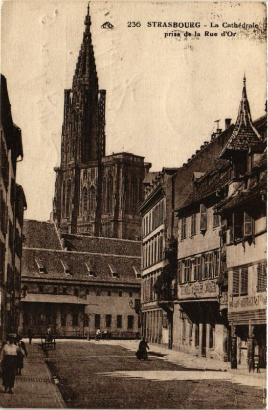 Carte postale ancienne Strasbourg - La Cathedrale à Strasbourg