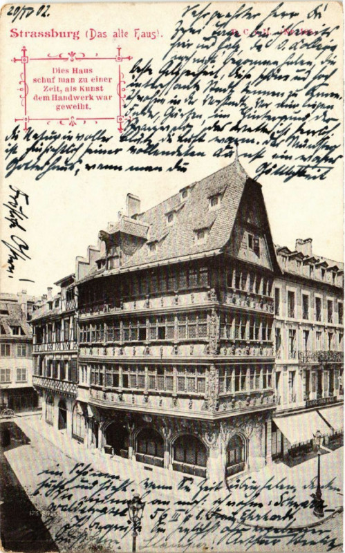 Carte postale ancienne Strassburg