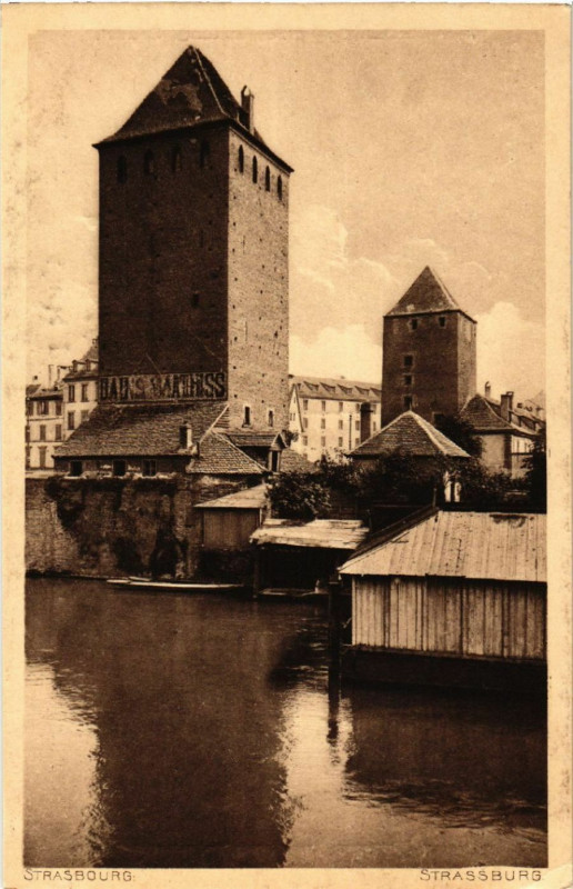 Carte postale ancienne Strasbourg - Strassburg - Scene à Strasbourg