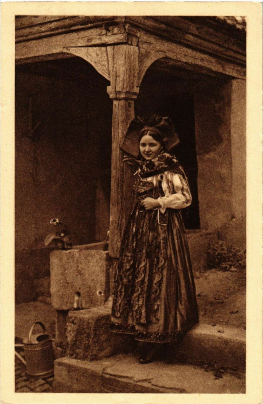 Carte postale ancienne Strasbourg - Strassburg - Alsacienne - Folklore - Type à Strasbourg