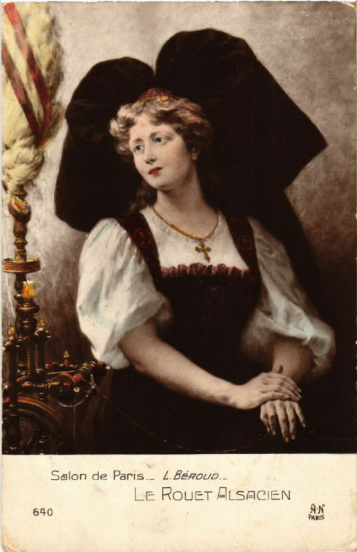 Carte postale ancienne Le Rouet Alsacien - Folklore - Type