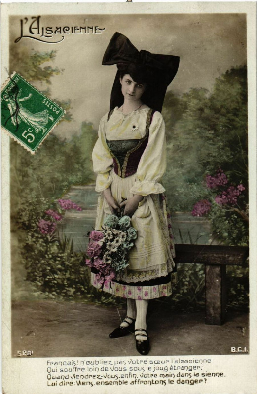 Carte postale ancienne L'Alsacienne - Folklore - Type