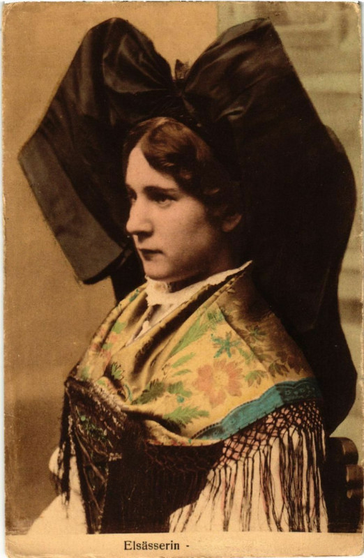 Carte postale ancienne Elsasserin - Folklore - Type