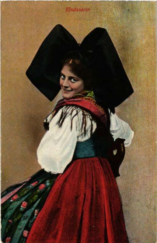 Carte postale ancienne Elsasserin - Folklore - Type