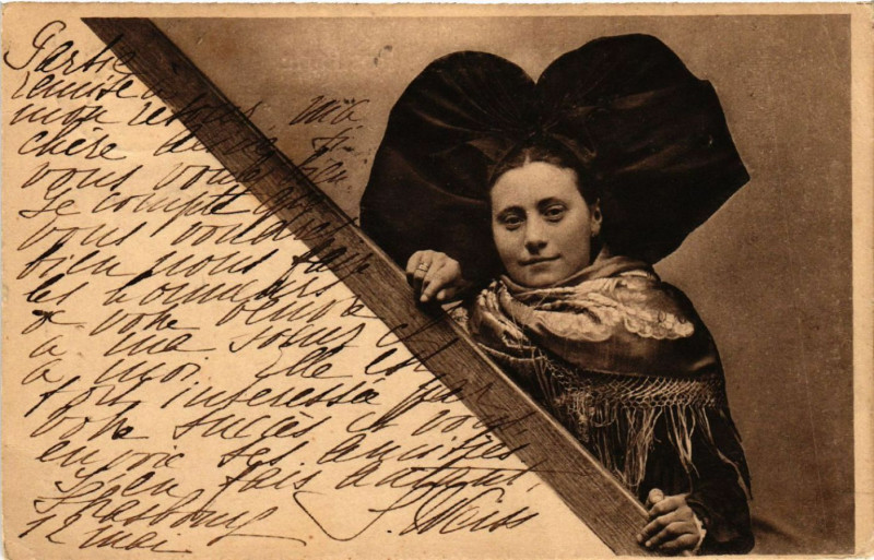Carte postale ancienne Elsasserin - Folklore - Type