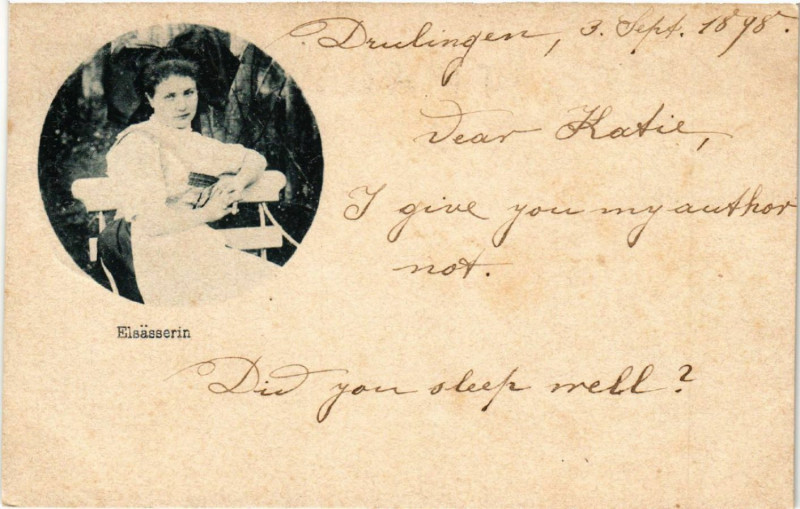 Carte postale ancienne Elsasserin - Folklore - Type