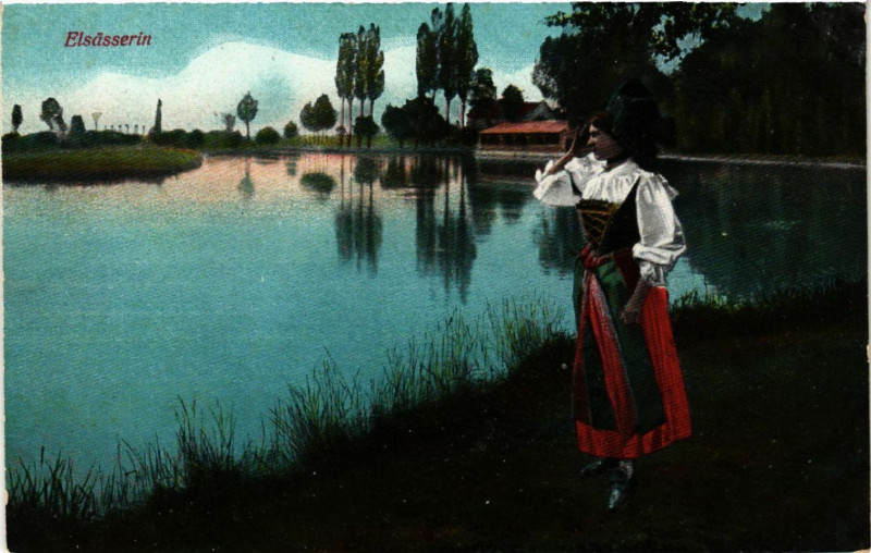 Carte postale ancienne Elsasserin - Folklore - Type