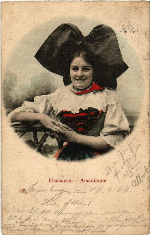 Carte postale ancienne Elsasserin - Alsacienne - Folklore - Type