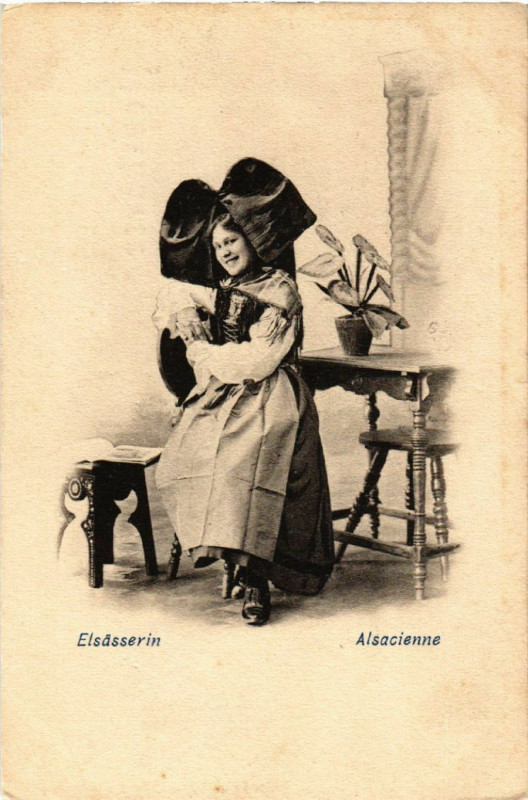 Carte postale ancienne Elsasserin - Alsacienne - Folklore - Type