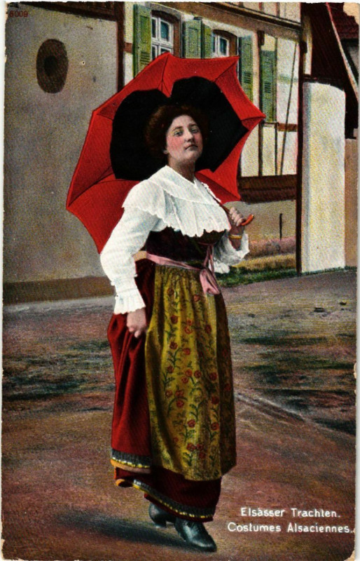 Carte postale ancienne Costumes Alsaciennes - Elsasser Trachten - Folklore - Type