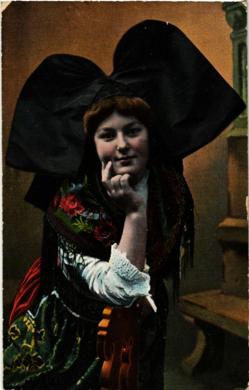 Carte postale ancienne Alsacienne - Elsasserin - Folklore - Type