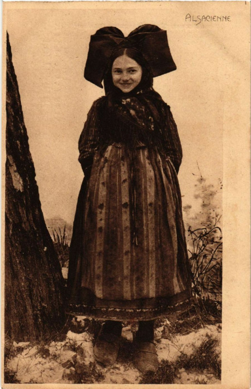 Carte postale ancienne Alsacienne - Elsasserin - Folklore - Type