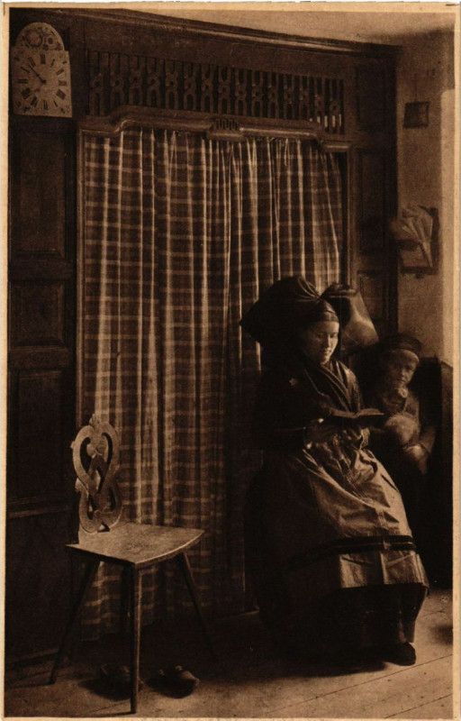 Carte postale ancienne Alsace - Elsass - Folklore - Types
