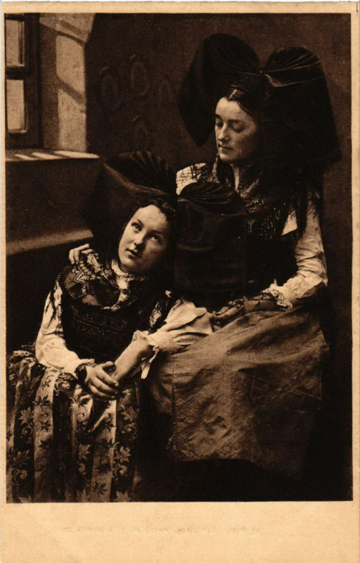 Carte postale ancienne Alsace - Elsass - Folklore - Types