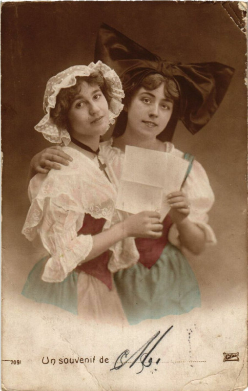 Carte postale ancienne Alsace - Elsass - Folklore - Types