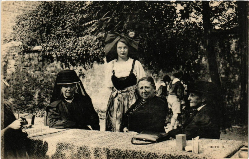 Carte postale ancienne Alsace - Elsass - Folklore - Types