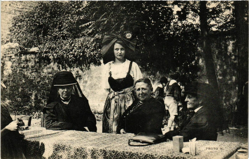 Carte postale ancienne Alsace - Elsass - Folklore - Types