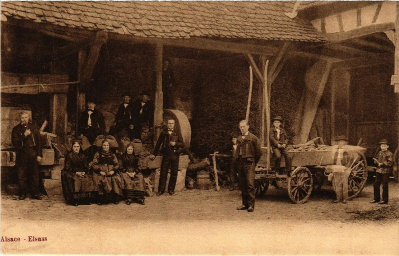 Carte postale ancienne Alsace - Elsass - Folklore - Types