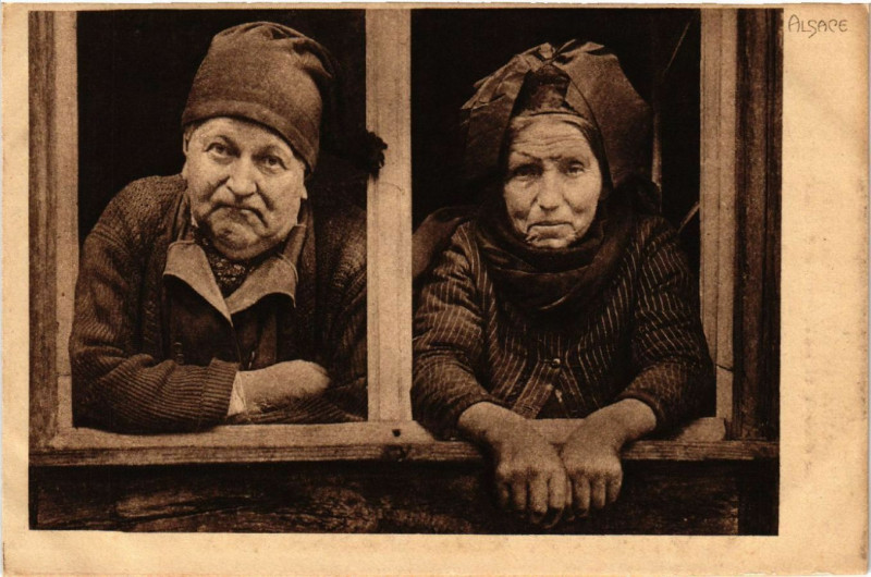 Carte postale ancienne Alsace - Elsass - Folklore - Types