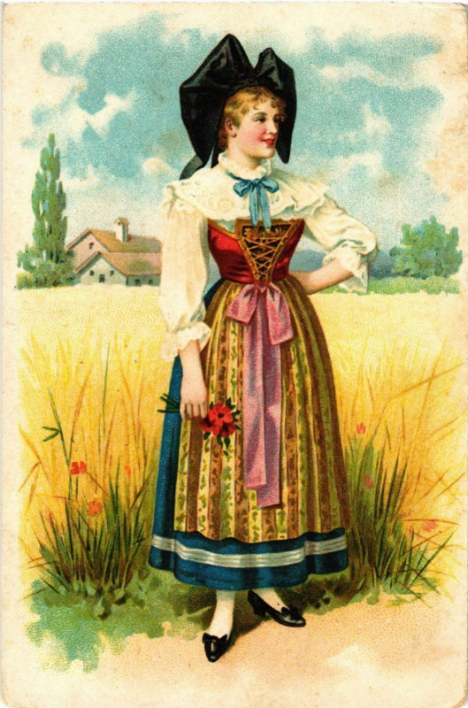 Carte postale ancienne Alsace - Elsass - Folklore - Type