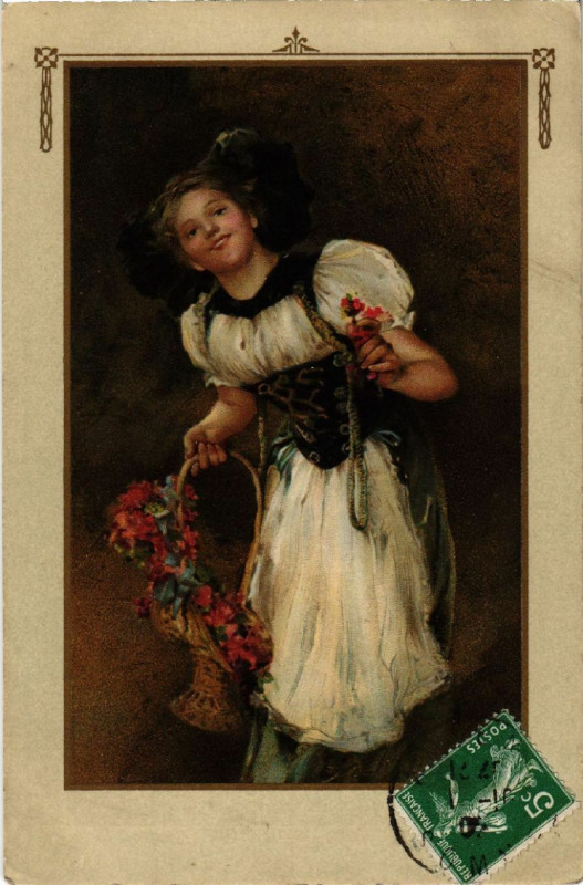 Carte postale ancienne Alsace - Elsass - Folklore - Type