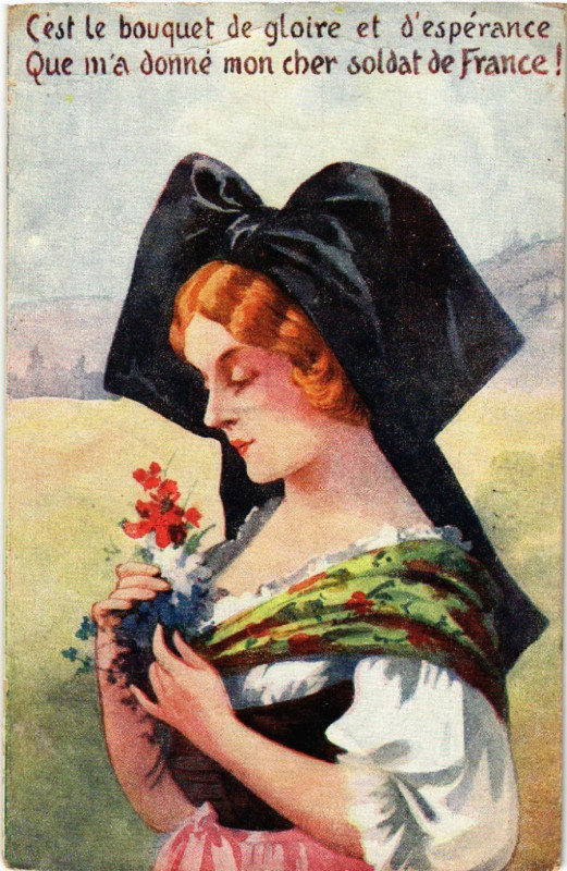 Carte postale ancienne Alsace - Elsass - Folklore - Type