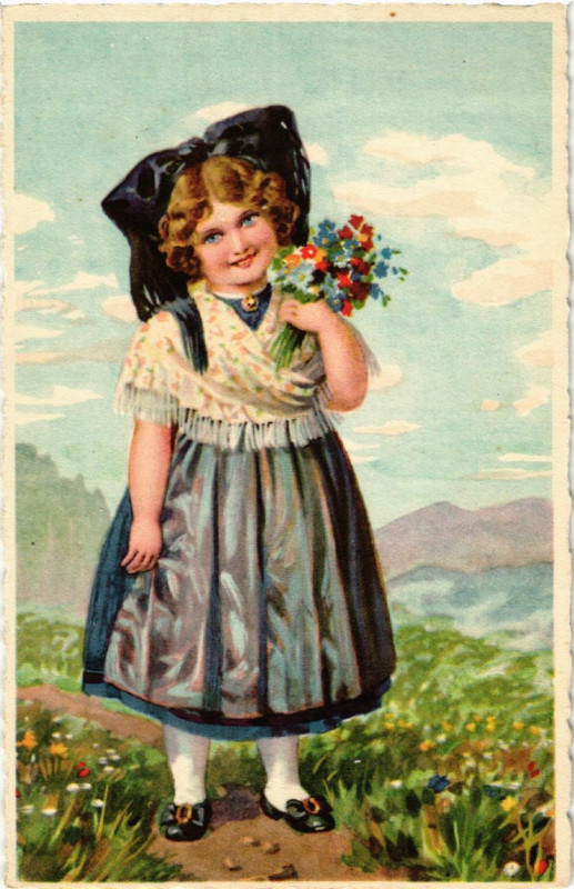 Carte postale ancienne Alsace - Elsass - Folklore - Type