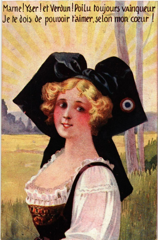 Carte postale ancienne Alsace - Elsass - Folklore - Type