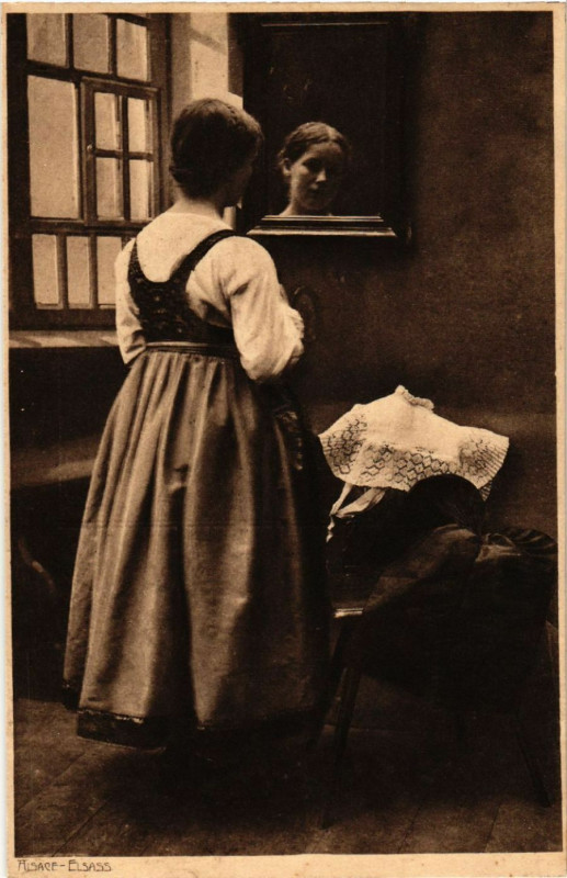 Carte postale ancienne Alsace - Elsass - Folklore - Type