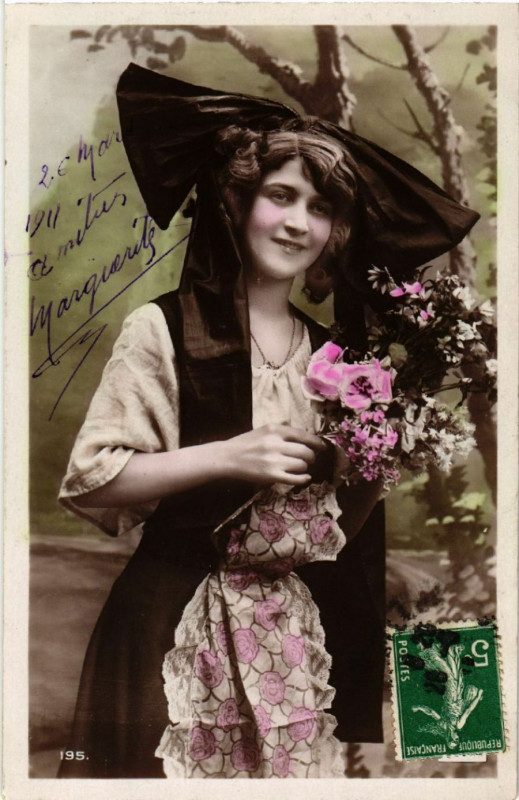 Carte postale ancienne Alsace - Elsass - Folklore - Type