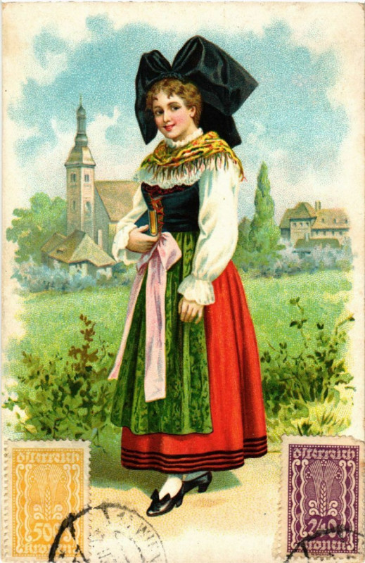 Carte postale ancienne Alsace - Elsass - Folklore - Type