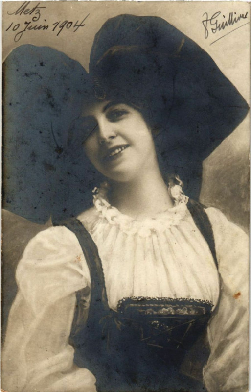 Carte postale ancienne Alsace - Elsass - Folklore - Type