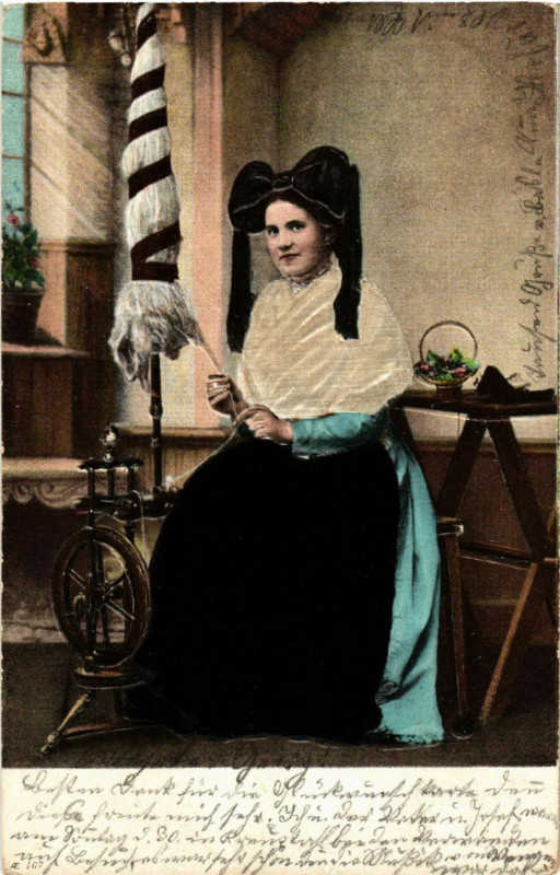 Carte postale ancienne Alsace - Elsass - Folklore - Type