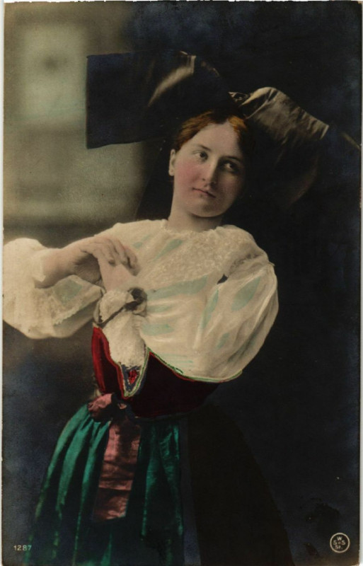 Carte postale ancienne Alsace - Elsass - Folklore - Type