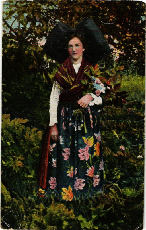 Carte postale ancienne Alsace - Elsass - Folklore - Type