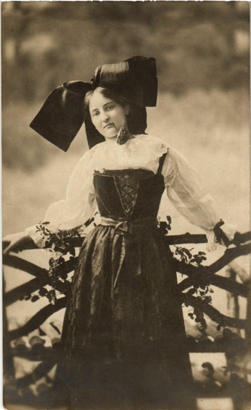 Carte postale ancienne Alsace - Elsass - Folklore - Type