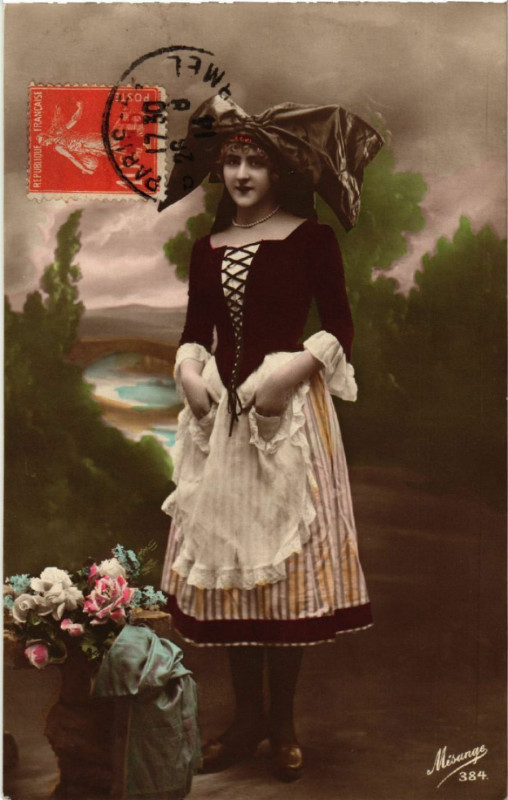 Carte postale ancienne Alsace - Elsass - Folklore - Type